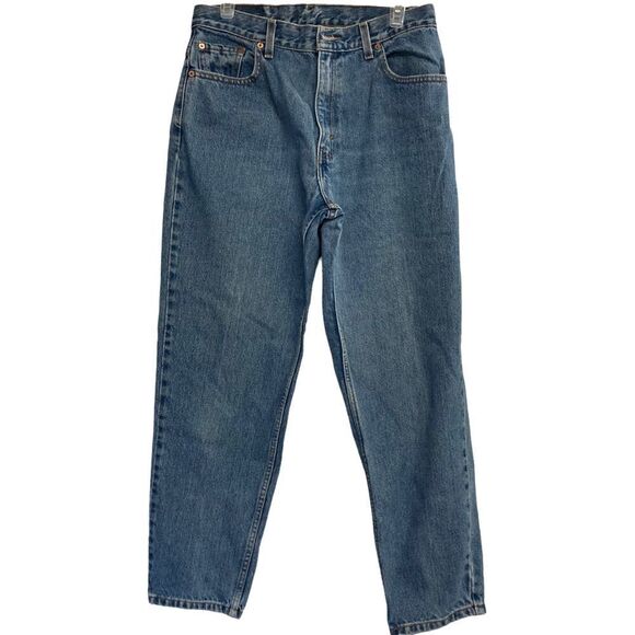 LEVI’S VINTAGE 550 Relaxed Fit Tapered Leg Size 13 Junior S 12”Rise, Blue - Picture 1 of 10